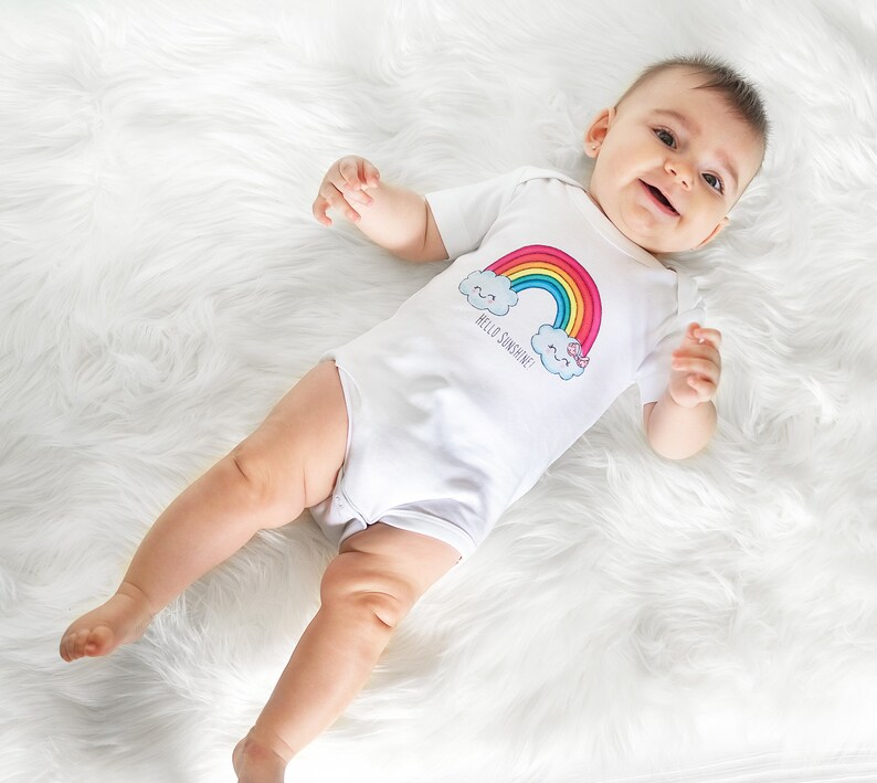 Rainbow Baby Girl Clothes Organic Baby Clothes Baby Girl Etsy
