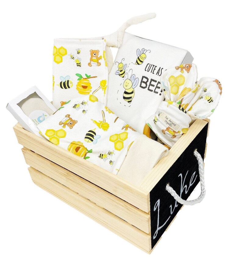 Organic Baby Gift Basket Bumble Bee Baby Clothes Bumble Bee Etsy