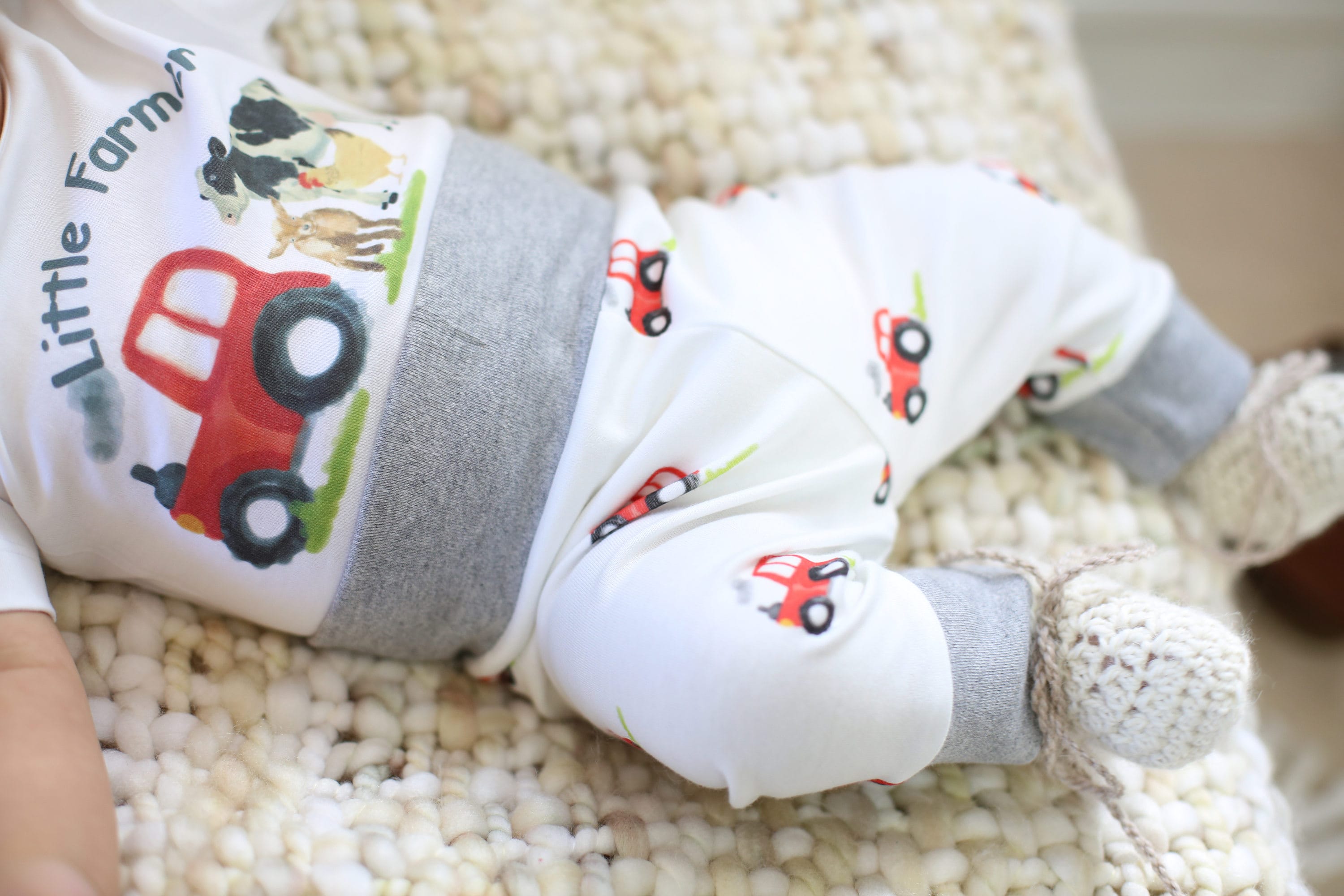 Organic Baby Boy Clothes Tractor Baby Shower Organic Baby Wear