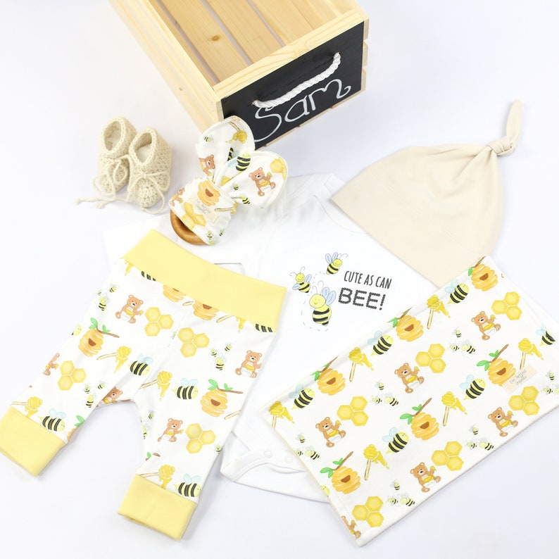 Organic Baby Gift Basket Bumble Bee Baby Clothes Bumble Bee Etsy