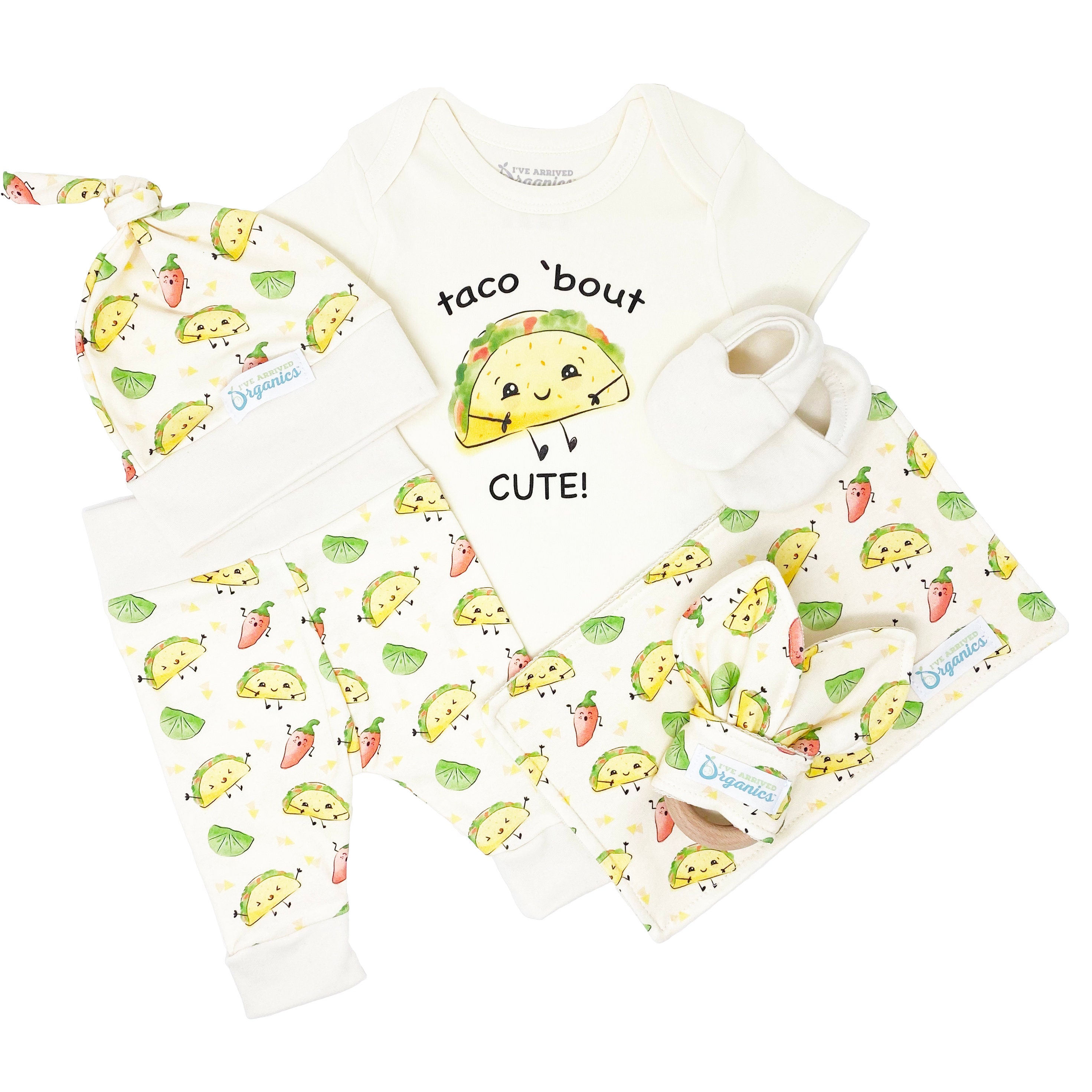 Gender Neutral Baby Gift Basket Organic Baby Clothes Tacos - Etsy