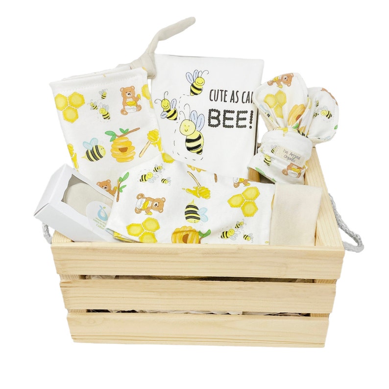 Organic Baby Gift Basket Bumble Bee Baby Clothes Bumble Bee Etsy