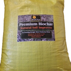 20 Litres Premium Biochar - Free Postage - Natural Organic Soil Improver