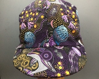 Reversible Cotton Baseball Cap: Australian Sea Life Theme