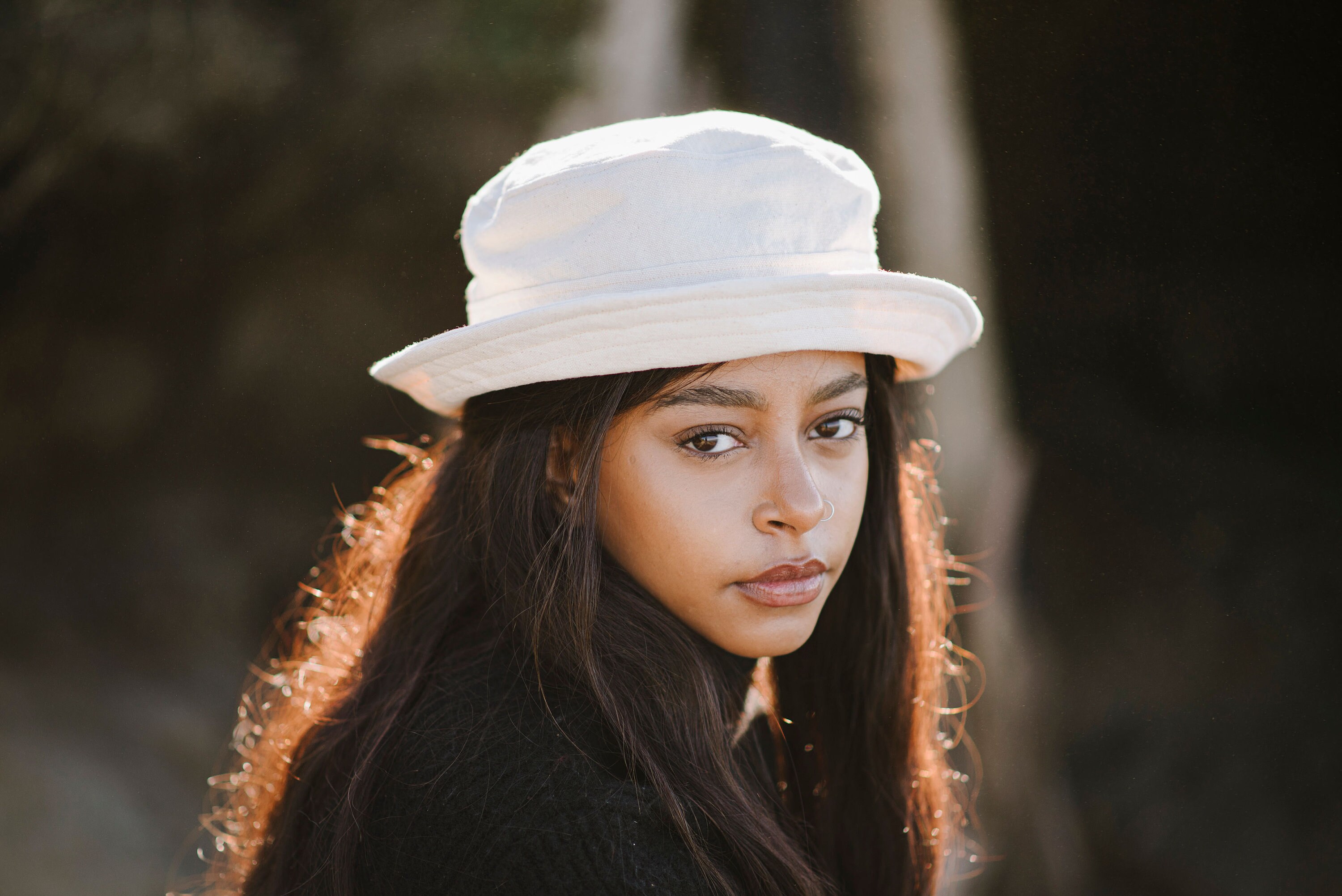 Kantha Sun Hat Blue Peach S/M Reversible Bucket Hat Handmade Cotton Boho KS3. Hang Loose Bucket Hat - Kids main image 4