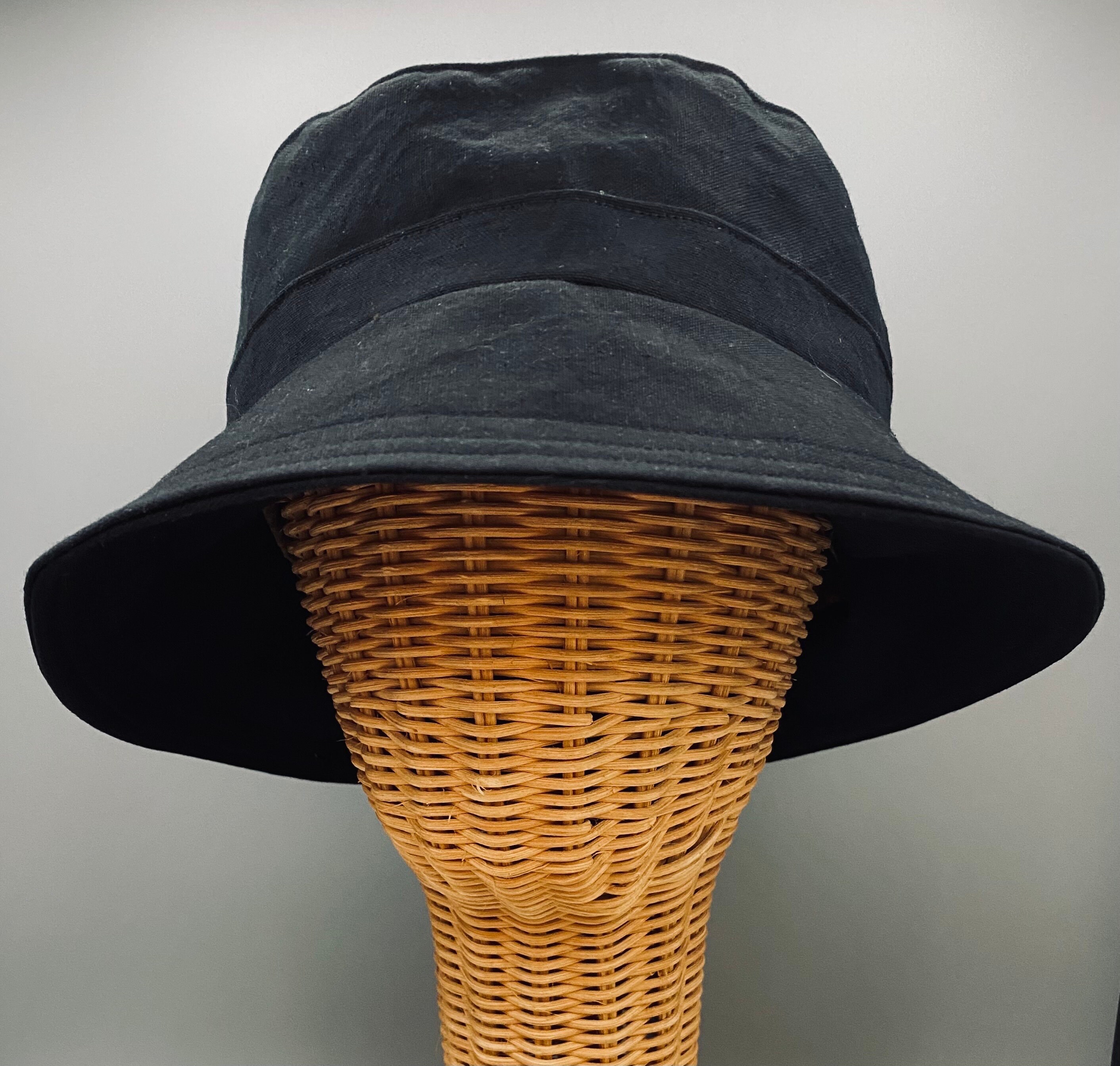 Kantha Sun Hat Blue Peach S/M Reversible Bucket Hat Handmade Cotton Boho KS3. Hang Loose Bucket Hat - Kids main image 3