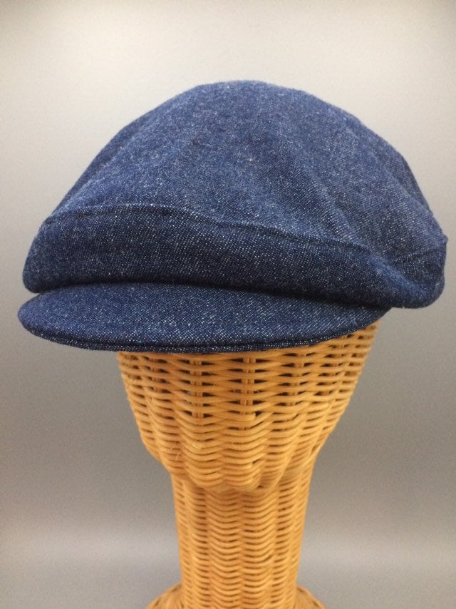 Greek Fishermen Blue and Black Denim Cap Aegean Authentic Greek Fisherman main image 3