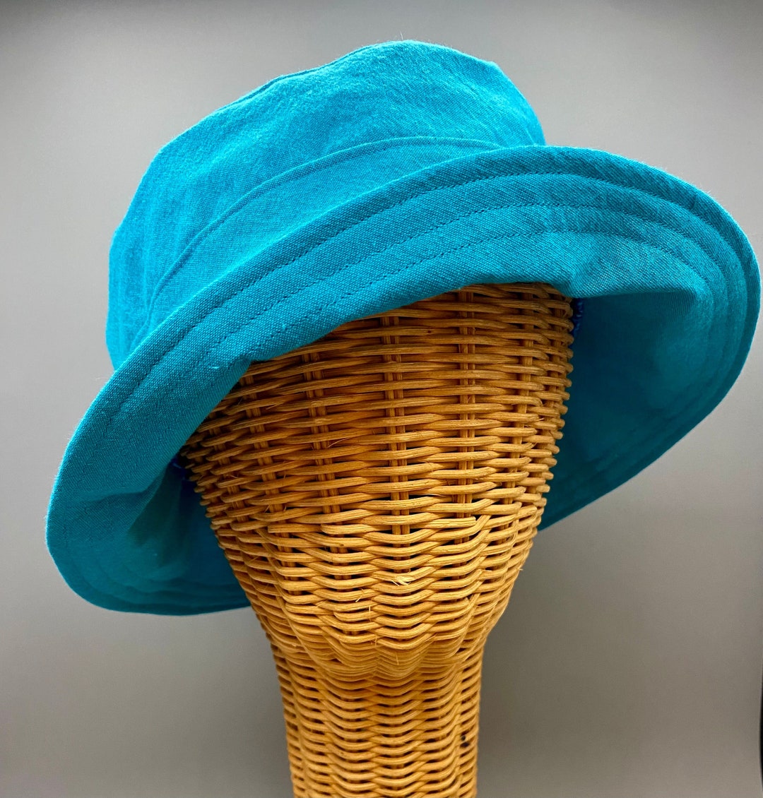 Reversible Cotton Bucket Hat: Lightweight, Adjustable Brim  display picture 1