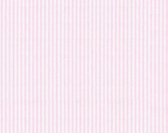 Pink Seersucker Fabric, seersucker Fabric by the Yard, light pink and white seersucker, Fabric Finders or Robert Kaufman