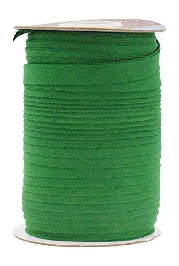 GREEN 1/2 Double Fold Bias Tape, Half Inch Wide Bias Tape Green