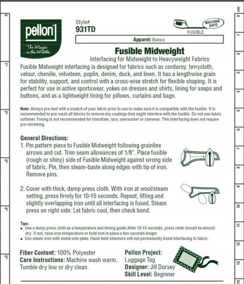 Pellon Fusible Lightweight Interfacing-White 20X48yd