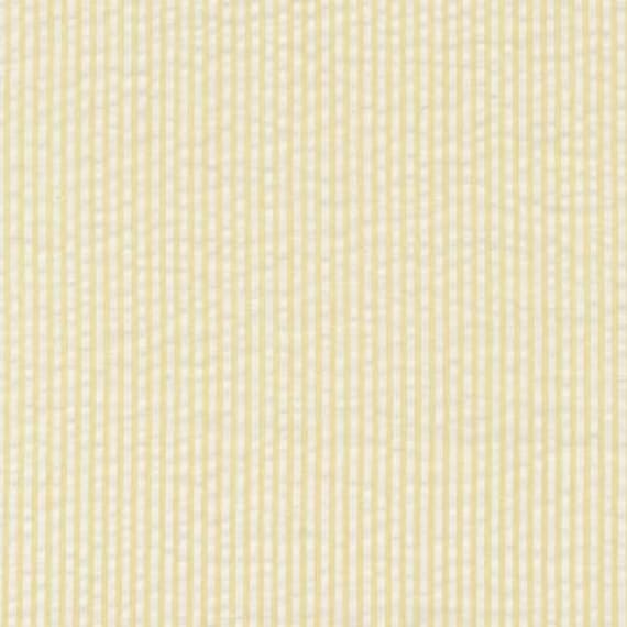Yellow Seersucker Fabric Finders, Fabric by the half yard or quarter yard, yellow and white 100% cotton seersucker