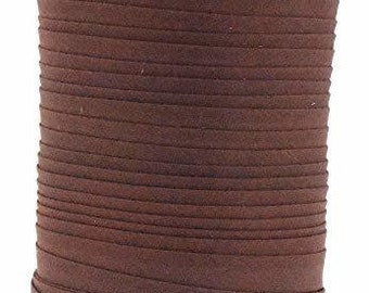BROWN 1/2" double fold bias tape, half inch wide bias tape brown, trim By The Yard