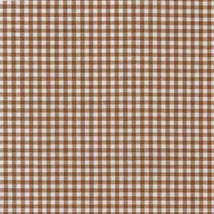 Brown Gingham Fabric by the half yard, 1/8" Chocolate Brown and White checked plaid, Robert Kaufman Fabric, 100% cotton fabric