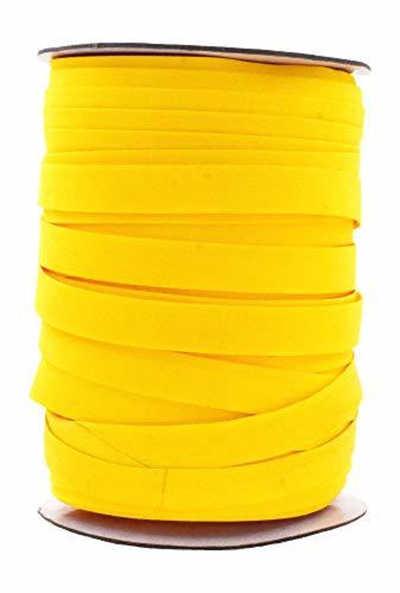 YELLOW 1/2 double fold bias tape half inch wide bias Etsy