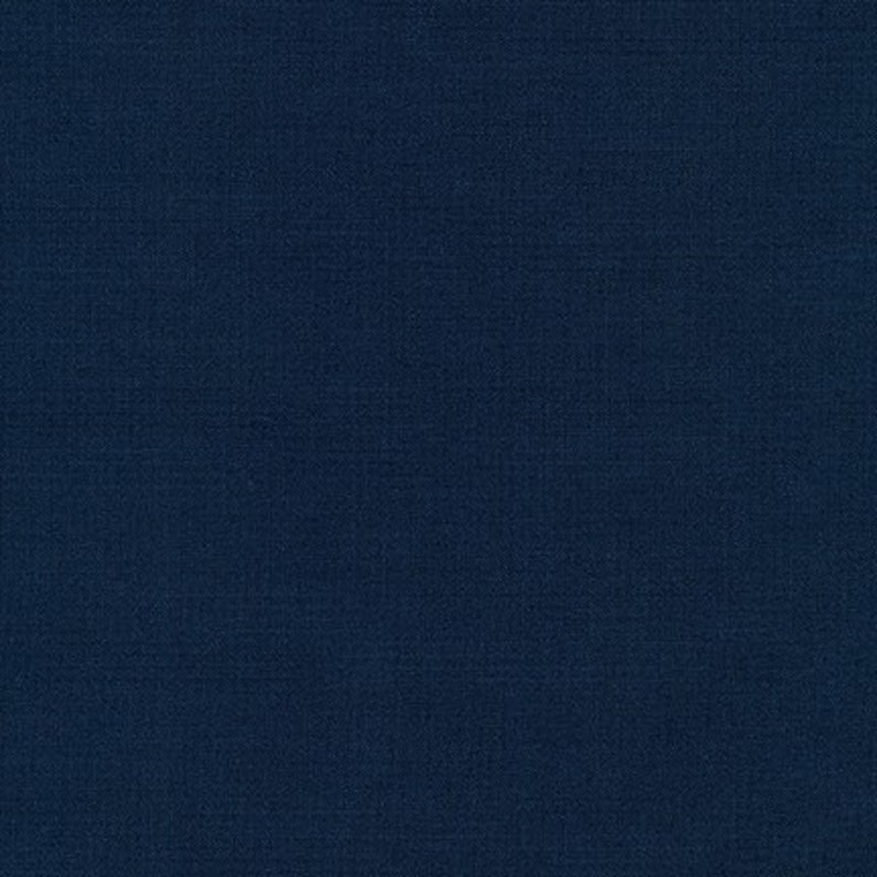 May include: A solid dark blue fabric with a subtle texture.