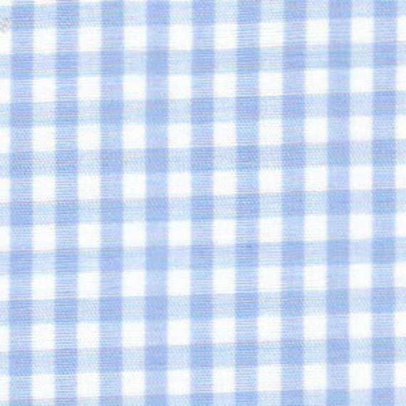 Blue Gingham Fabric by the Yard, 1/8 Checked Light Blue Fabric, Fabric  Finders 100% Cotton Gingham Check Fabric 