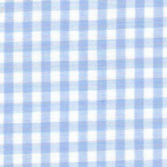 1/8 Blue Gingham Fabric - by The Yard