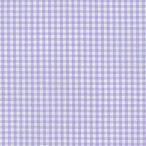 Lavender Gingham Fabric by the half yard or quarter yard, 1/8" purple and white checked fabric, Robert Kaufman Fabric, 100% cotton fabric