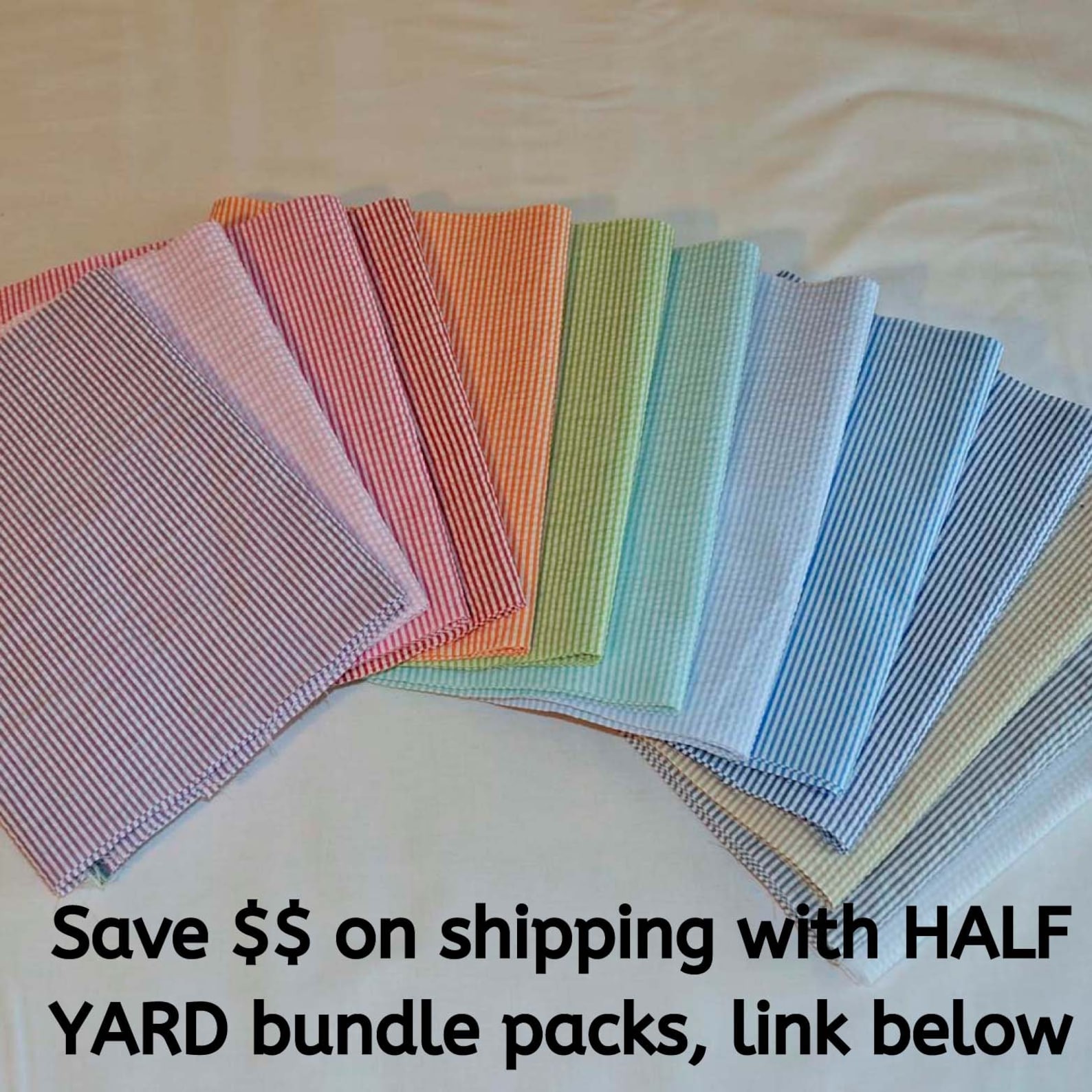 Robert Kaufman Seersucker Fabric by the Yard Half Yard Many Etsy