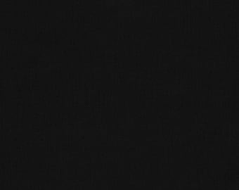 Kona Cotton BLACK fabric by the half or quarter yard, Robert Kaufman designer quilting and apparel fabric 100% cotton