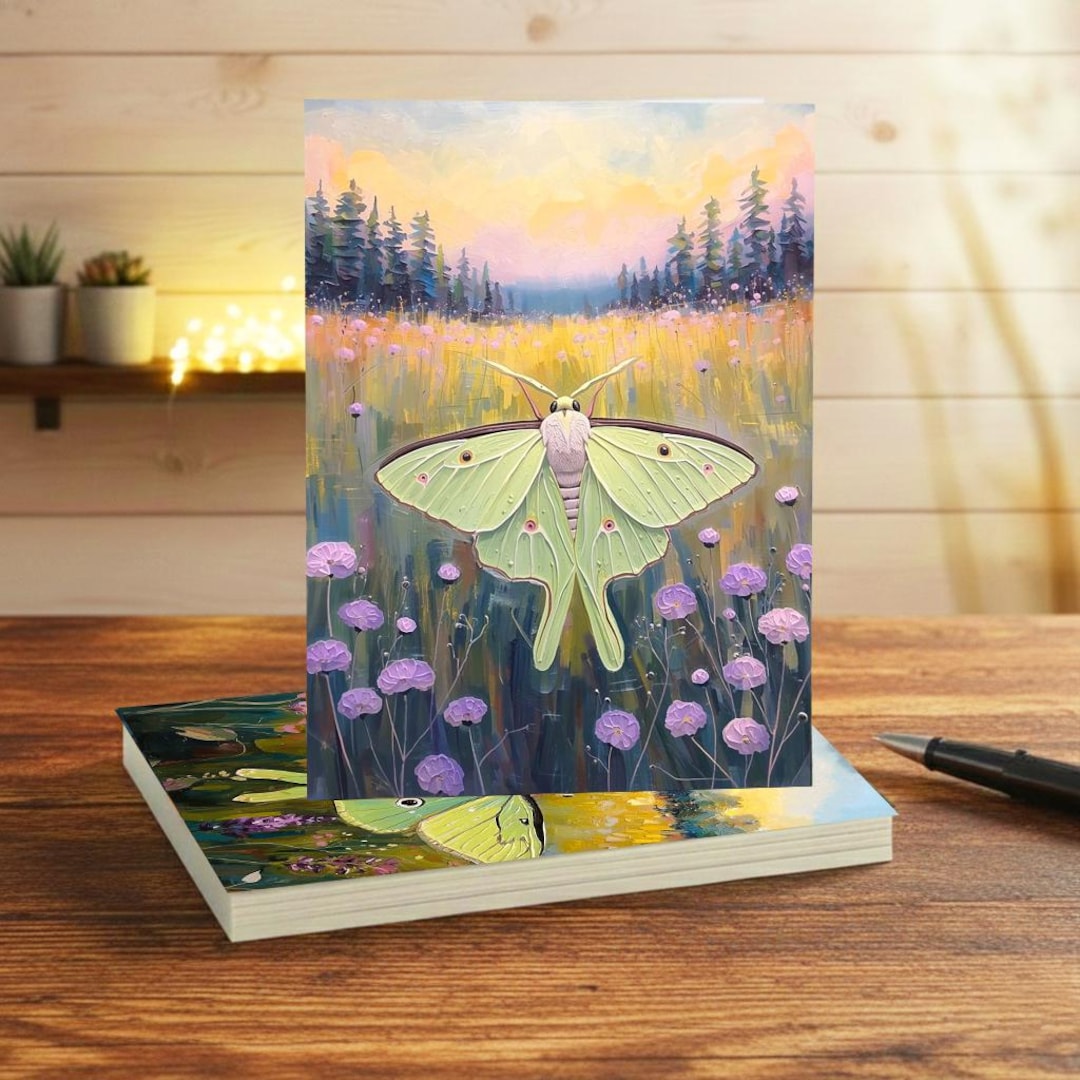 Luna Moth Ransom Note Luna Moth Note Cards, Handmade Nature Photo Art Prints, Set of 8 ...