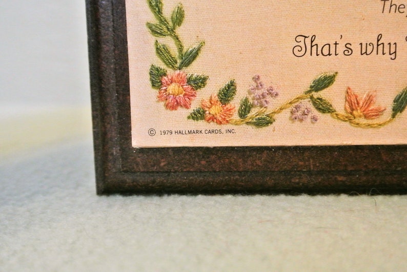1979 Hallmark Grandparents Frame Wood Etsy