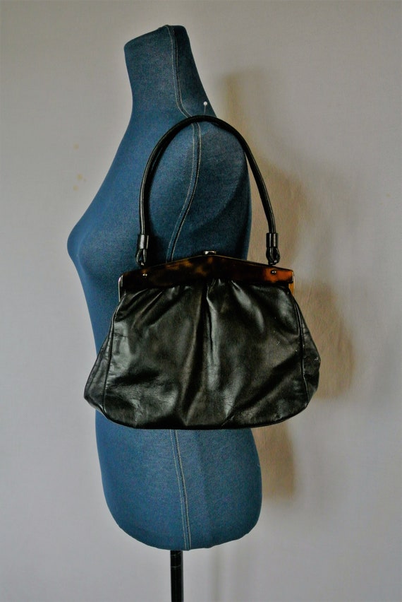 Stix, Baer & Fuller Black Handbag; Made in England