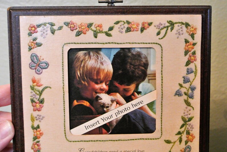 1979 Hallmark Grandparents Frame Wood Etsy