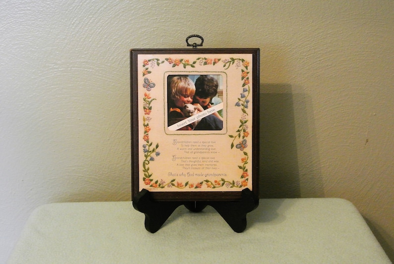 1979 Hallmark Grandparents Frame Wood Etsy