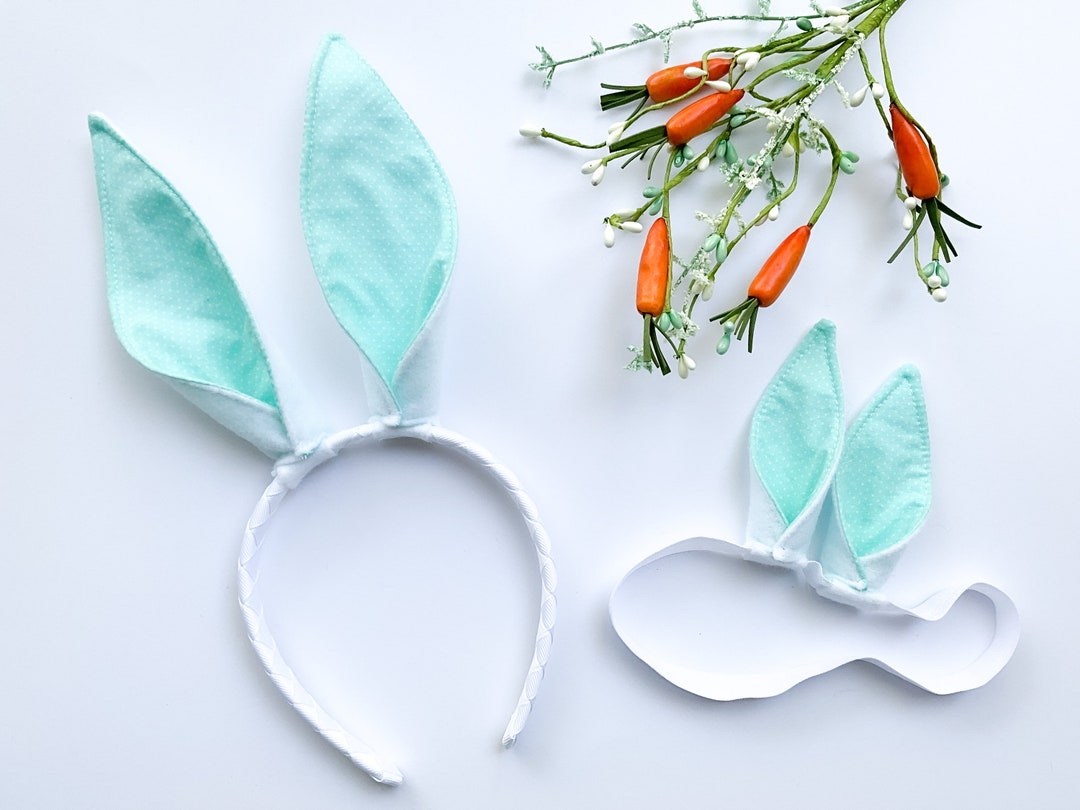 Costume de lapin de Pâques pour adulte, Blanc/bleu. : : Mode
