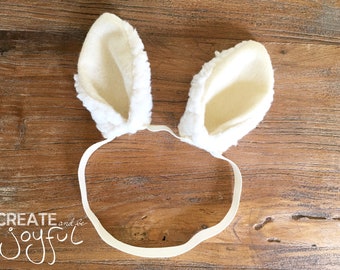 Ivory LLAMA ALPACA Costume Headband and/or Tail | Baby Size || Pet Dog Crown || Original Exclusive Design