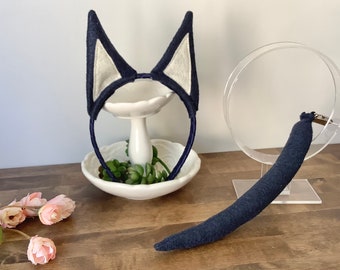 PUPPY DOG CAT Costume Ears | Blue Navy | Pointed Ears |  Toddler Child Adult Size | Pet Dog