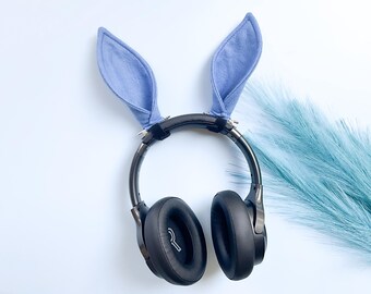 BLUE HORSE Ears Pony Costume Hair or Headphone Clips, Dark Blue, Toddler, Child Kid, Adult, Animal Ears Party Favors Pony Birthday