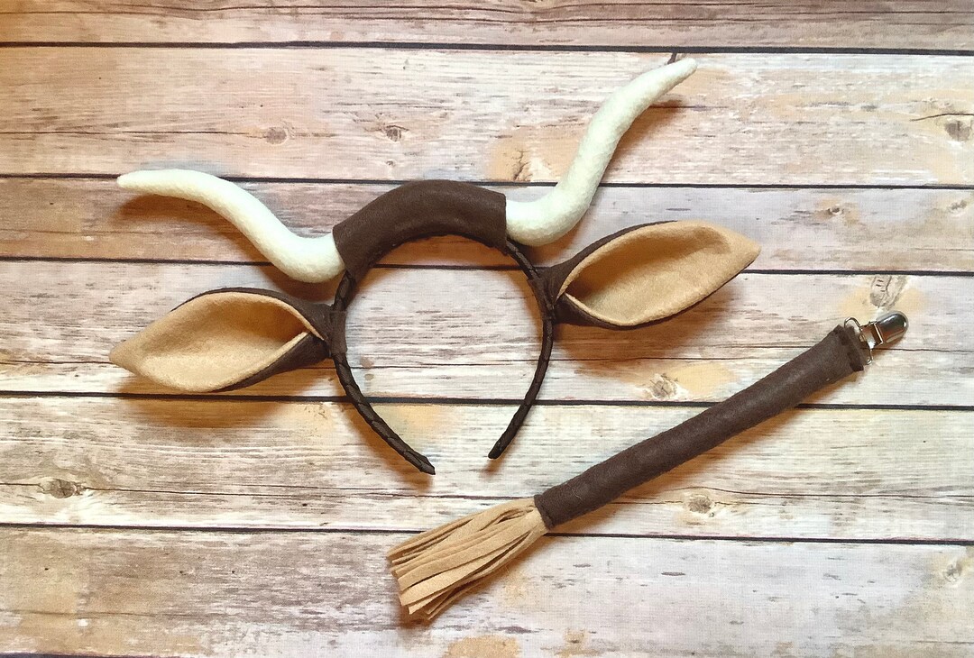 Brown OX COW BULL Costume Headband And/or Tail Toddler - Etsy