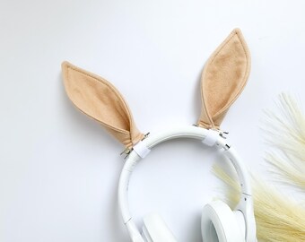 Orejas de caballo color canela, disfraz de poni, clips para el cabello o auriculares, marrón claro, para niños pequeños, niños, adultos, recuerdos de fiesta con orejas de animales, cumpleaños de granja