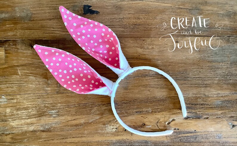 Easter Bunny Rabbit Headband Ears PINK white dot with or without Flowers White Baby Child Kid Teen Basket Costume Elastic Band Baby