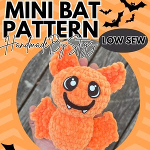 Low Sew Mini Bat Crochet Pattern - ENGLISH ONLY