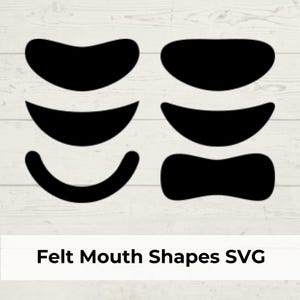 Felt Mouth SVG: Cricut Cut File for Amigurumi (Digital Download)