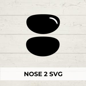 Neus SVG-stijl 2, doe-het-zelf vilten neuzen, Cricut-bestand, SVG-download, vilten neuzen