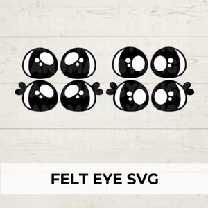 Felt Eye SVG Cut File: Amigurumi Plushie Eyes (Digital Download)