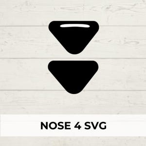 Neus SVG-stijl 4, doe-het-zelf vilten neuzen, Cricut-bestand, SVG-download, vilten neuzen