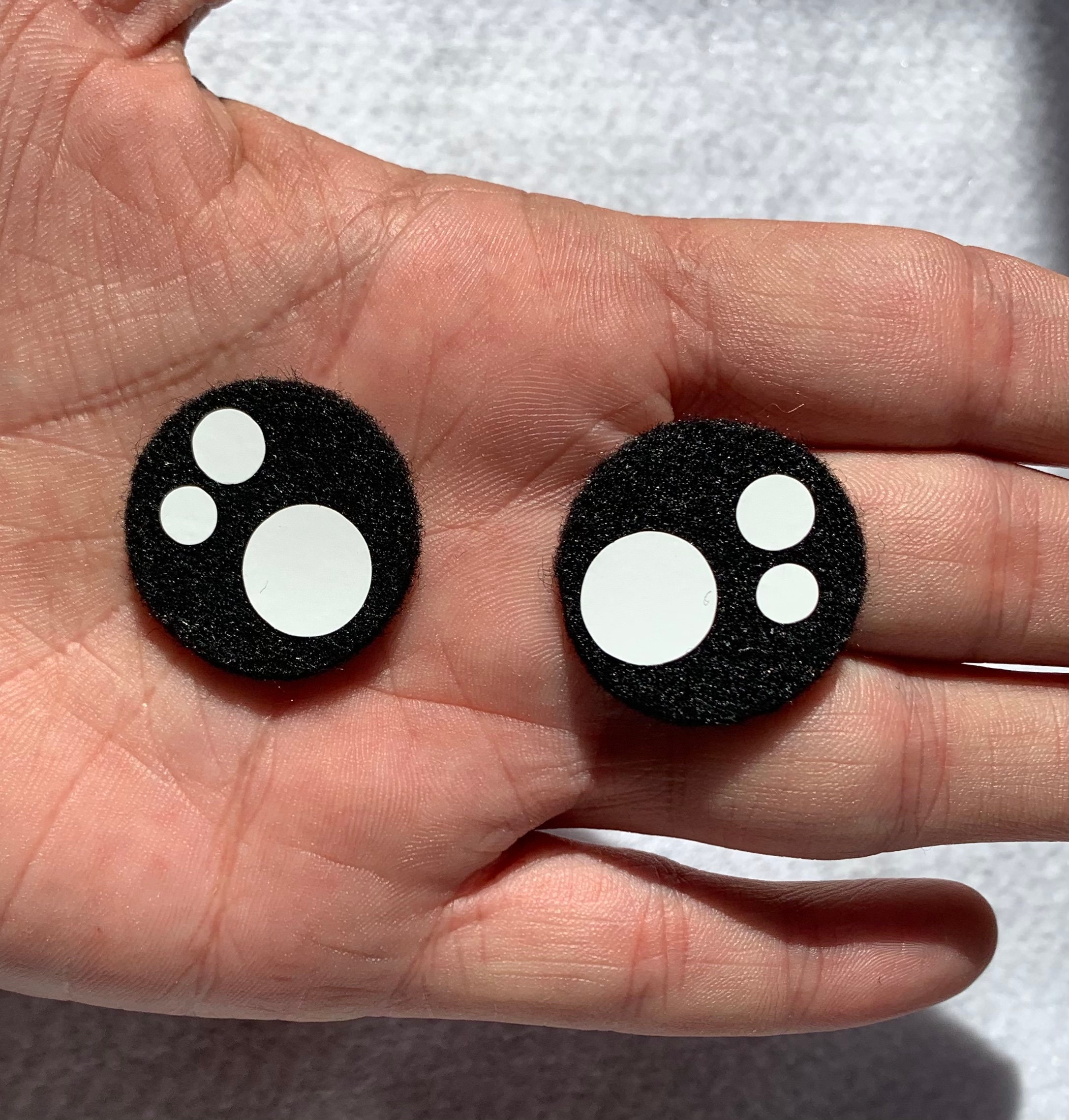 Felt Eyes for Amigurumi Kawaii Eyes Black & White Eyes 1 | Etsy