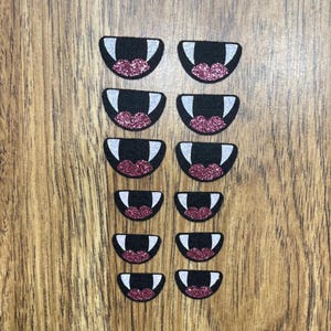 Felt mouth 1.25” & 1” wide 12 pieces