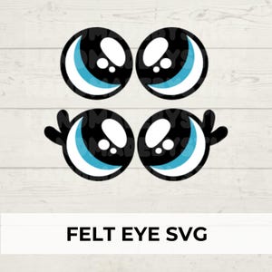 Felt Eye SVG: Amigurumi Plushie Eyes Cut File (Digital Download)