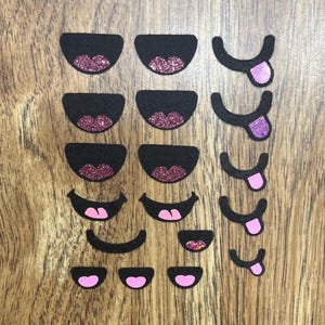 Felt Mouths 18 pieces .75” inch - 1.25” inch