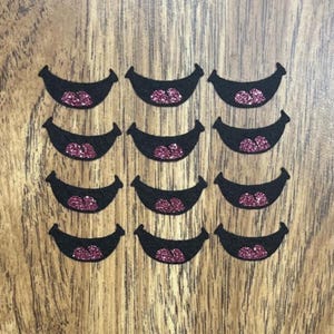 Felt mouth 1.25” wide 12 pieces