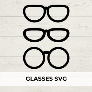 Brille SVG Cut File für Cricut, Digital Download