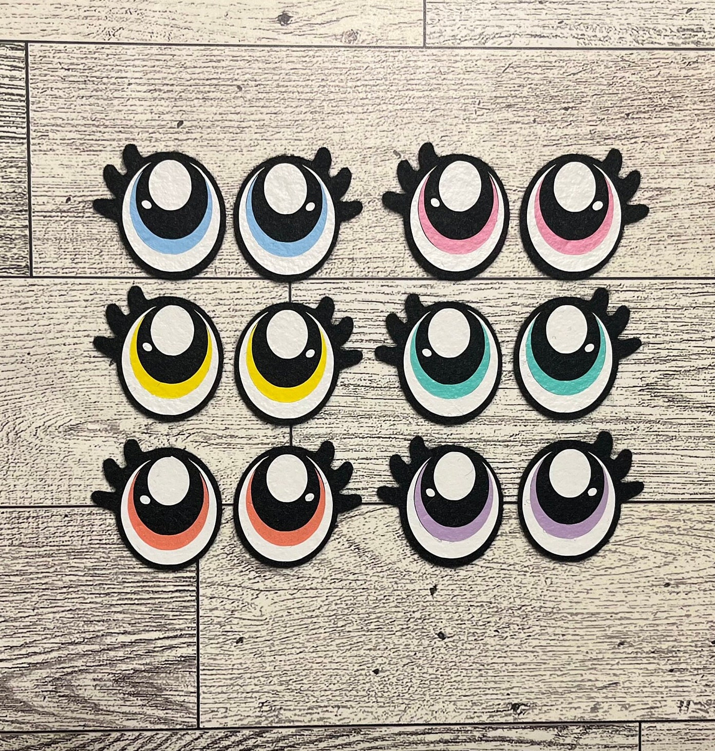 8mm Kawaii Style Round Safety Eyes and Washers: 5 Pairs Doll / Amigurumi /  Animal / Stuffed Creation / Toy / Crochet / Knit / Supplies 