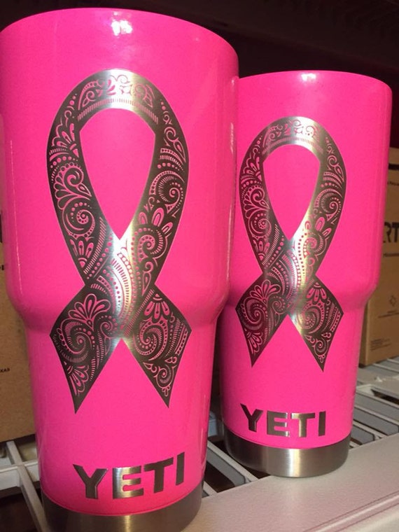 Breast Cancer Tumbler YETI / RTIC / OZARK Etsy